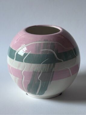 Vintage Maurice Ceramics of California Hand Painted Ceramic Vase
